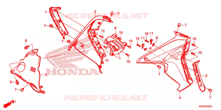 OUIES DE RADIATEUR (CRF250RL/RLA) Honda MOTO 250 CRF 2018  CRF250RLJ