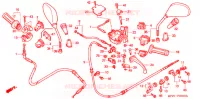 LEVIER DE GUIDON   CABLE   COMMODO pour Honda DYLAN 125 de 2003