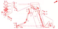 MAITRE CYLINDRE DE FREIN ARRIERE pour Honda SPORTRAX 300 EX standard de 2001