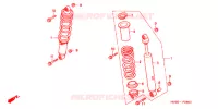 AMORTISSEUR AVANT pour Honda SPORTRAX 300 EX reflector de 2001