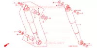 AMORTISSEUR ARRIERE pour Honda SUPER CUB 50 CUSTOM de 2005
