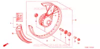 ROUE AVANT pour Honda SUPER CUB 50 DELUXE de 2005
