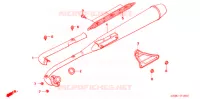 SILENCIEUX D'ECHAPPEMENT (C505/7) pour Honda SUPER CUB 50 DELUXE de 2005