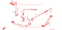 PEDALE   KICK pour Honda LITTLE CUB 50 de 2007