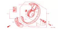 ROUE AVANT pour Honda LITTLE CUB 50 de 2007