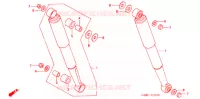 AMORTISSEUR ARRIERE pour Honda SUPER CUB 50 STANDARD de 2005