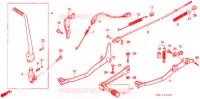 PEDALE   KICK pour Honda CRM 50 de 1988