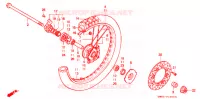 ROUE AVANT pour Honda CRM 50 de 1998