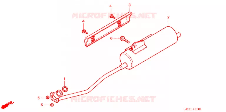 SILENCIEUX D'ECHAPPEMENT Honda MOTO 50 other-models 2003  MP503