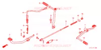 PEDALE   KICK pour Honda SOLO 50 DX BLUE de 2003