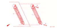 AMORTISSEUR ARRIERE pour Honda 50 SUPER DIO SUMER SPECIAL de 1991