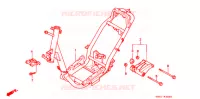 CADRE pour Honda 50 SUPER DIO ZX de 1992