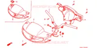 GUIDON pour Honda 50 SUPER DIO ZX de 1992