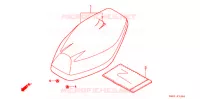 SELLE pour Honda 50 SUPER DIO ZX de 1992