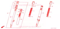 AMORTISSEUR AVANT pour Honda CHALY 50 de 1997