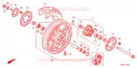 ROUE ARRIERE pour Honda CB 1100 LOW HANDELBAR de 2010