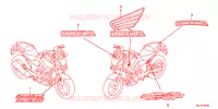 AUTOCOLLANTS pour Honda NC 700 X ABS LOWER de 2013