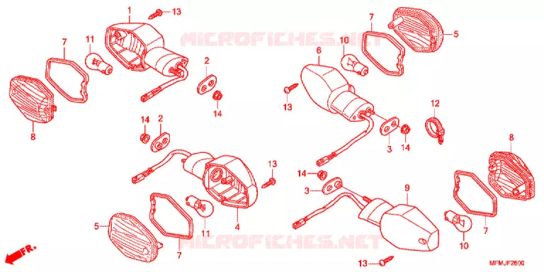 CLIGNOTANT Honda MOTO 400 CB 2013  CB400SD