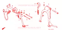 BEQUILLE pour Honda 250 NIGHTHAWK de 1992