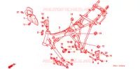 CADRE pour Honda 250 NIGHTHAWK de 1992
