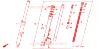 FOURCHE pour Honda 250 NIGHTHAWK de 1992