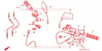 LEVIER DE GUIDON   CABLE   COMMODO pour Honda 250 NIGHTHAWK de 1992