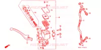 MAITRE CYLINDRE DE FREIN AVANT pour Honda 250 NIGHTHAWK de 1992