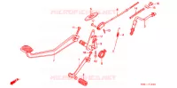 PEDALE pour Honda 250 NIGHTHAWK de 1992
