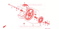 ROUE AVANT pour Honda 250 NIGHTHAWK de 1992