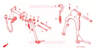 BEQUILLE pour Honda 250 NIGHTHAWK Without speed Warning Limit de 1994