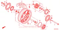ROUE ARRIERE pour Honda NC 700 INTEGRA de 2012