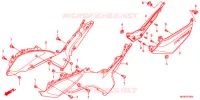 COUVERCLES LATERAUX pour Honda NC 700 de 2013
