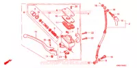 MAITRE CYLINDRE DE FREIN AVANT pour Honda STEED 400 VLX Flat bar handle, With speed warning light de 1989