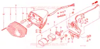 FEU ARRIERE pour Honda STEED 400 VLX Without speed warning light, Taylor bar handle de 1990
