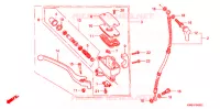 MAITRE CYLINDRE DE FREIN AVANT pour Honda STEED 400 VLX Without speed warning light, Taylor bar handle de 1990