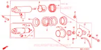 AMORTISSEUR ARRIERE pour Honda STEED 400 VLX Without speed warning light, Taylor bar handle de 1992