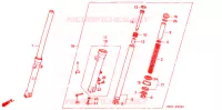 FOURCHE pour Honda VF 750 MAGNA With speed warning light de 1995