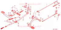 PEDALE pour Honda SHADOW 400 SLASHER BLUE 4J de 2001