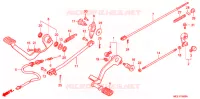 PEDALE pour Honda SHADOW 400 SLASHER BLUE 4J de 2001