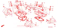 COUVRE CULASSE pour Honda SHADOW 400 SLASHER J de 2001