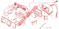 FEU ARRIERE pour Honda REBEL 250 Pull back handle de 1989
