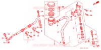 MAITRE CYLINDRE DE FREIN ARRIERE pour Honda CB 250 JADE Without speed warning light de 1993