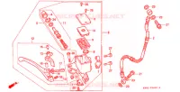 MAITRE CYLINDRE DE FREIN AVANT pour Honda CB 250 JADE Without speed warning light de 1993
