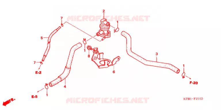 VALVE DE COMMANDE D'INJECTION D'AIR Honda MOTO 250 other-models 2006  PS2506