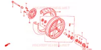 ROUE AVANT pour Honda NSR 80 de 2000