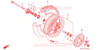ROUE AVANT pour Honda LEAD 50 de 2000