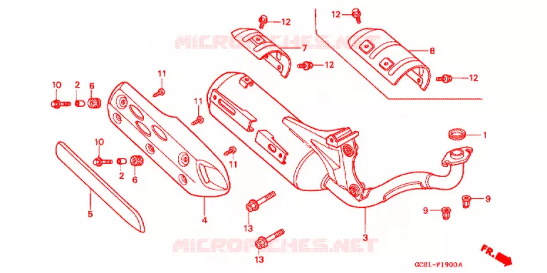 SILENCIEUX D'ECHAPPEMENT Honda SCOOTER 50 LEAD 2000  NH50X