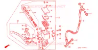 MAITRE CYLINDRE DE FREIN AVANT pour Honda CB 250 JADE With speed warning light de 1994