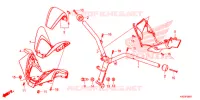 GUIDON   CARENAGE (NSS125ADK) pour Honda FORZA 125 5E de 2018