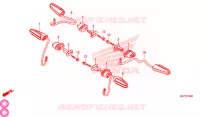 CLIGNOTANT pour Honda CB 500 F ABS de 2019